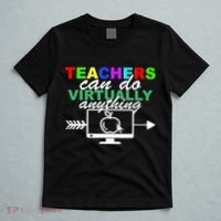 Teachers Can Do Virtually Anything Funny School T-Shirt thumb 5