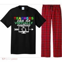 Teachers Can Do Virtually Anything Funny School Pajama Set thumb 0