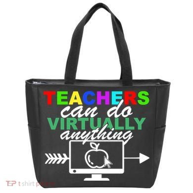 Teachers Can Do Virtually Anything Funny School Tote Bag