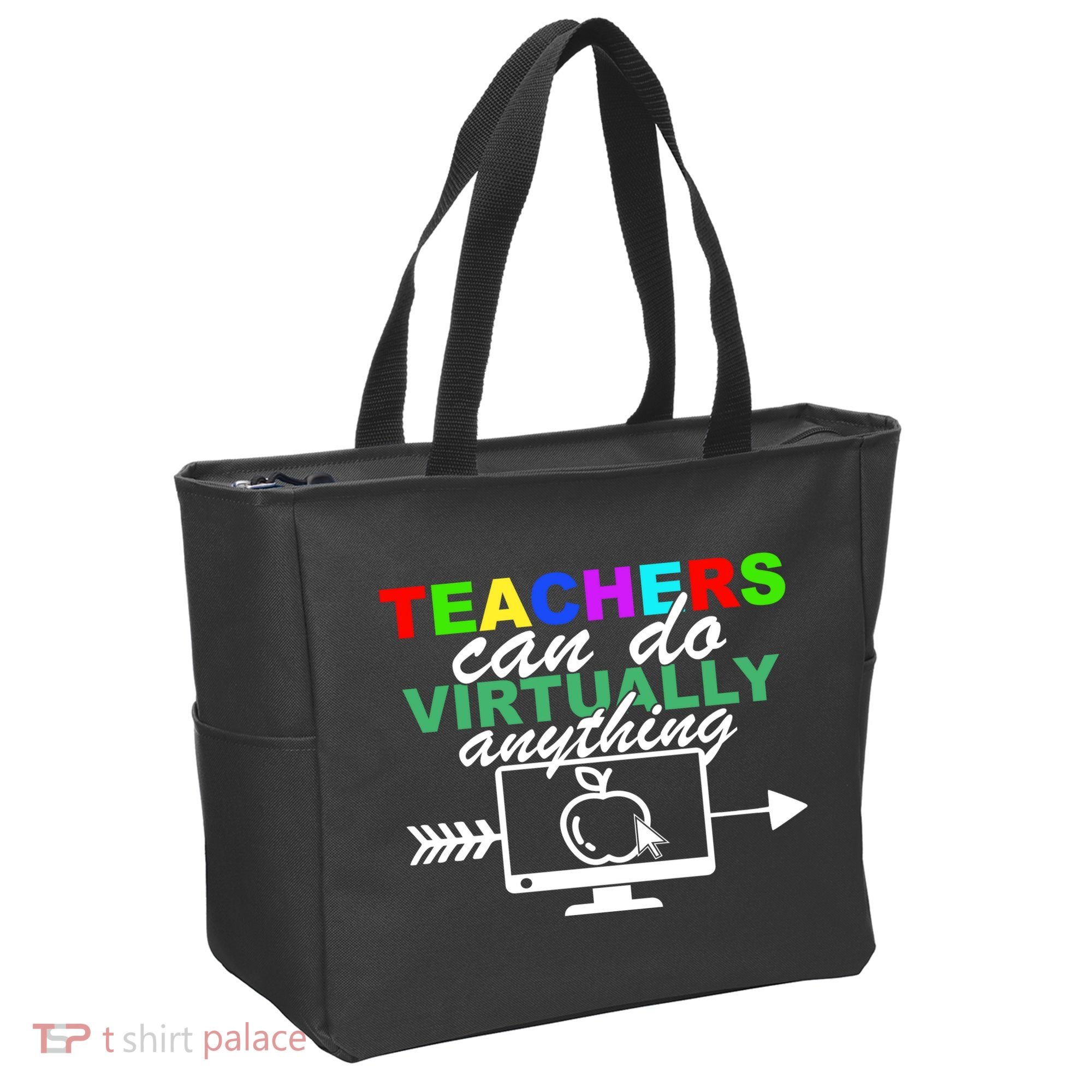 Teachers Can Do Virtually Anything Funny School Tote Bag