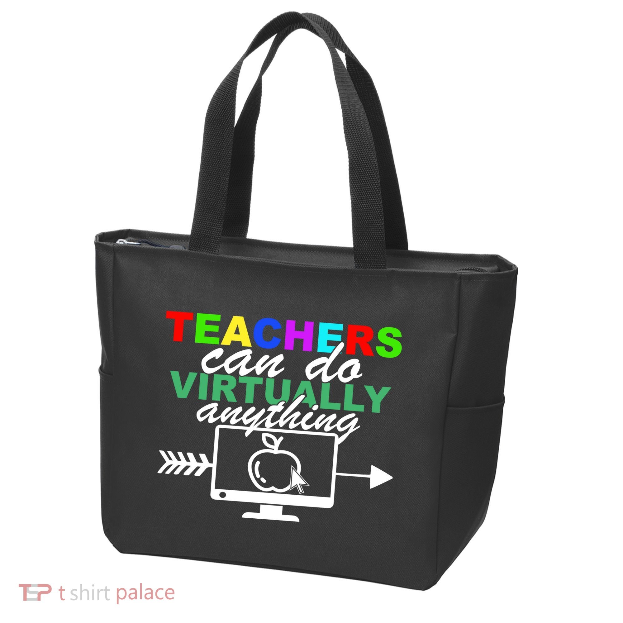 Teachers Can Do Virtually Anything Funny School Tote Bag