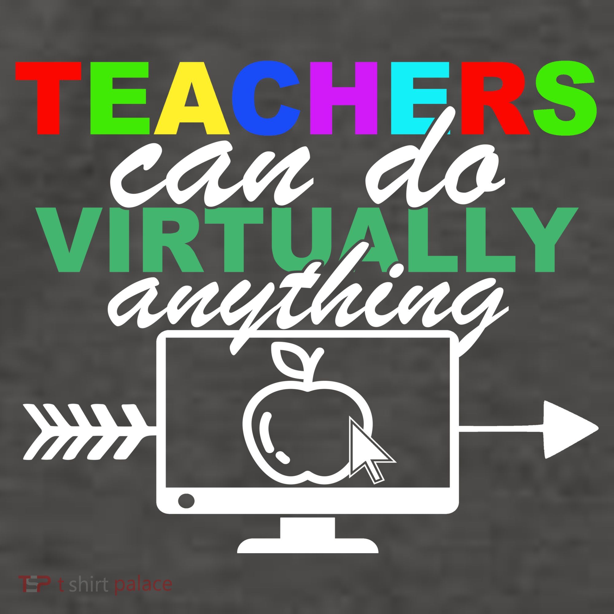 Teachers Can Do Virtually Anything Funny School Vector Backpack