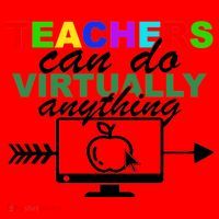Teachers Can Do Virtually Anything Funny School Santa Hat thumb 1