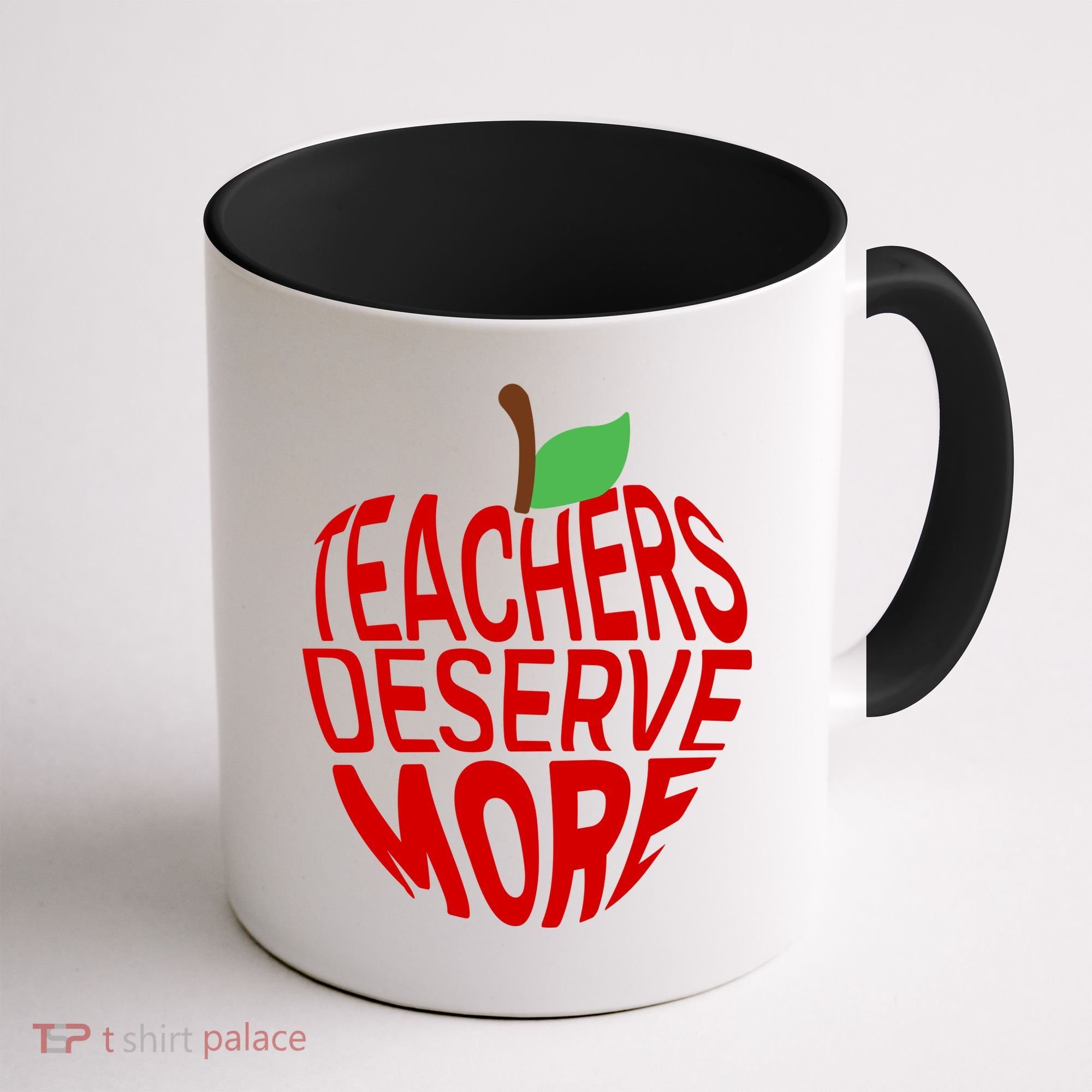 Teachers Deserve More Arizona Teacher Protest Apple Coffee Mug