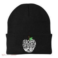 Teachers Deserve More Arizona Teacher Protest Apple Beanie thumb 0