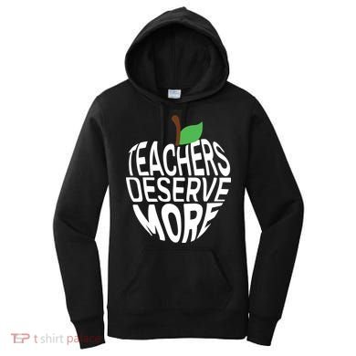 Teachers Deserve More Arizona Teacher Protest Apple Women's Hoodie
