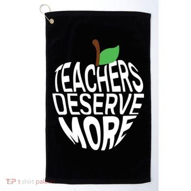 Teachers Deserve More Arizona Teacher Protest Apple Golf Towel