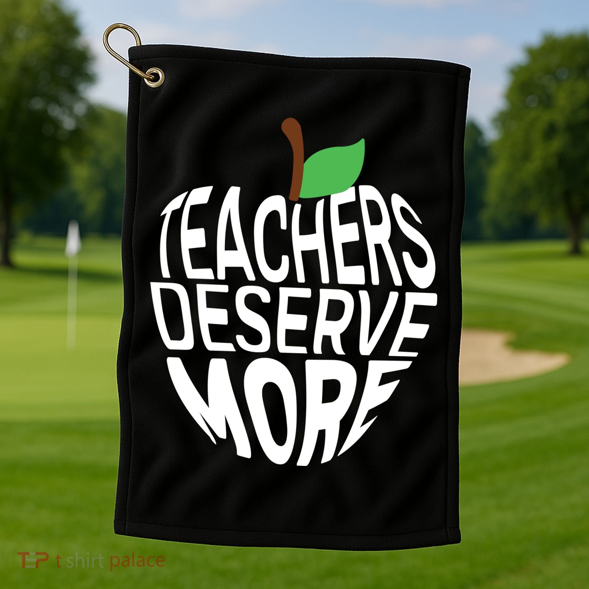 Teachers Deserve More Arizona Teacher Protest Apple Golf Towel