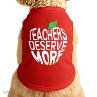 Teachers Deserve More Arizona Teacher Protest Apple Doggie Tank thumb 0