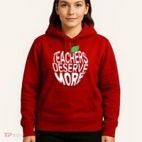 Teachers Deserve More Arizona Teacher Protest Apple Hoodie thumb 5