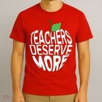 Teachers Deserve More Arizona Teacher Protest Apple T-Shirt thumb 3