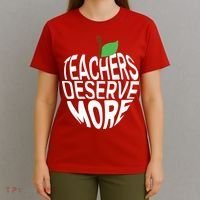 Teachers Deserve More Arizona Teacher Protest Apple T-Shirt thumb 4