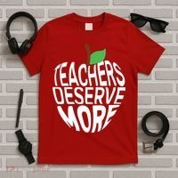 Teachers Deserve More Arizona Teacher Protest Apple T-Shirt thumb 5