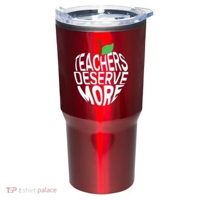 Teachers Deserve More Arizona Teacher Protest Apple Tumbler