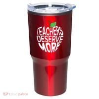 Teachers Deserve More Arizona Teacher Protest Apple Tumbler thumb 0