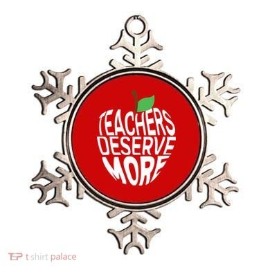 Teachers Deserve More Arizona Teacher Protest Apple Ornament