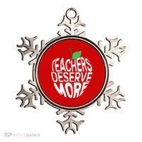 Teachers Deserve More Arizona Teacher Protest Apple Ornament thumb 0