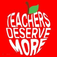 Teachers Deserve More Arizona Teacher Protest Apple Ornament thumb 1
