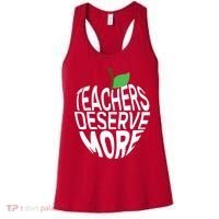 Teachers Deserve More Arizona Teacher Protest Apple Women's Tank Top thumb 0
