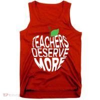 Teachers Deserve More Arizona Teacher Protest Apple Tank Top thumb 0