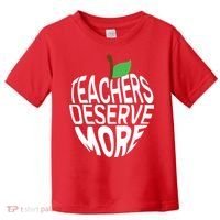 Teachers Deserve More Arizona Teacher Protest Apple Toddler T-Shirt thumb 0