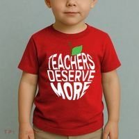 Teachers Deserve More Arizona Teacher Protest Apple Toddler T-Shirt thumb 2