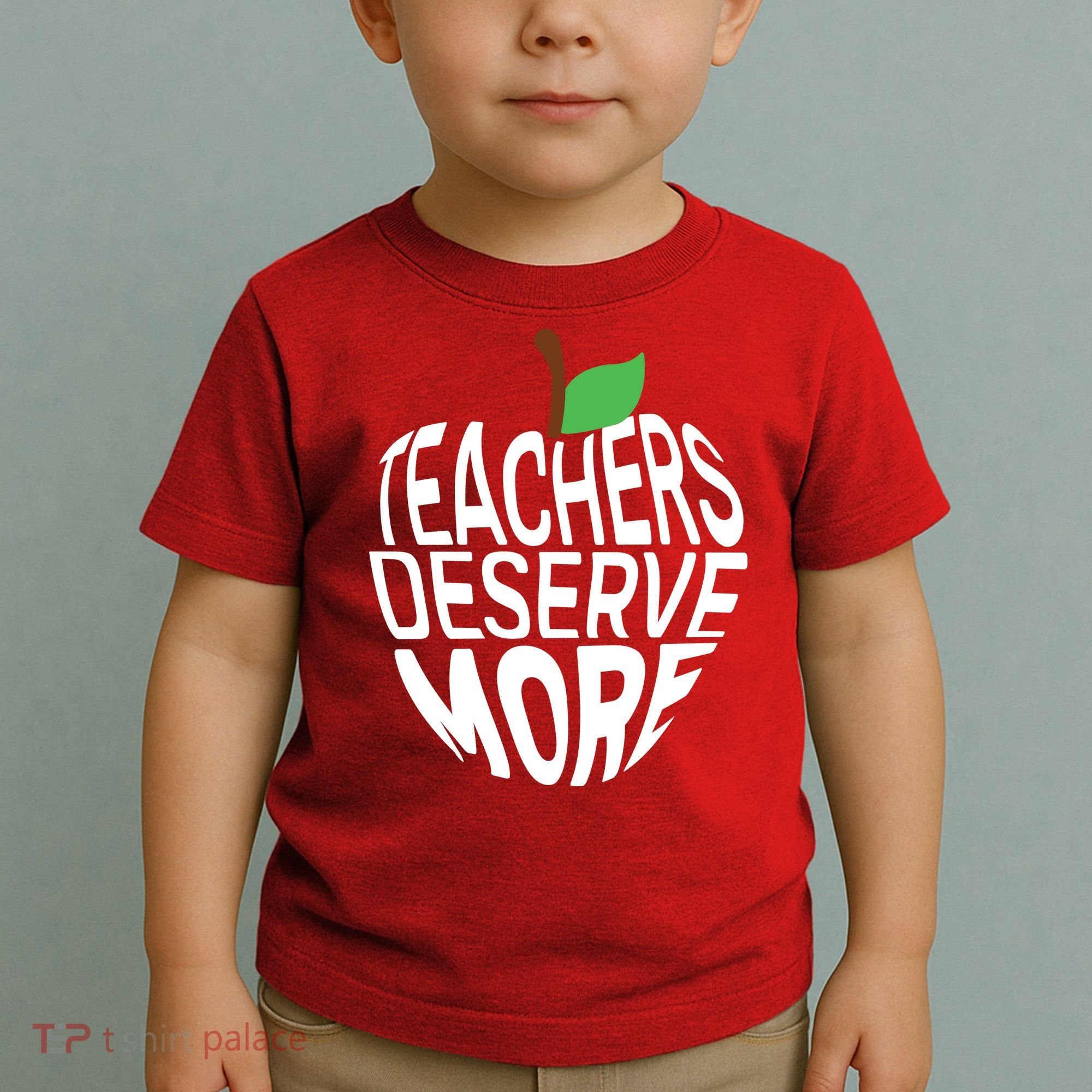 Teachers Deserve More Arizona Teacher Protest Apple Toddler T-Shirt