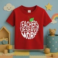 Teachers Deserve More Arizona Teacher Protest Apple Toddler T-Shirt thumb 3