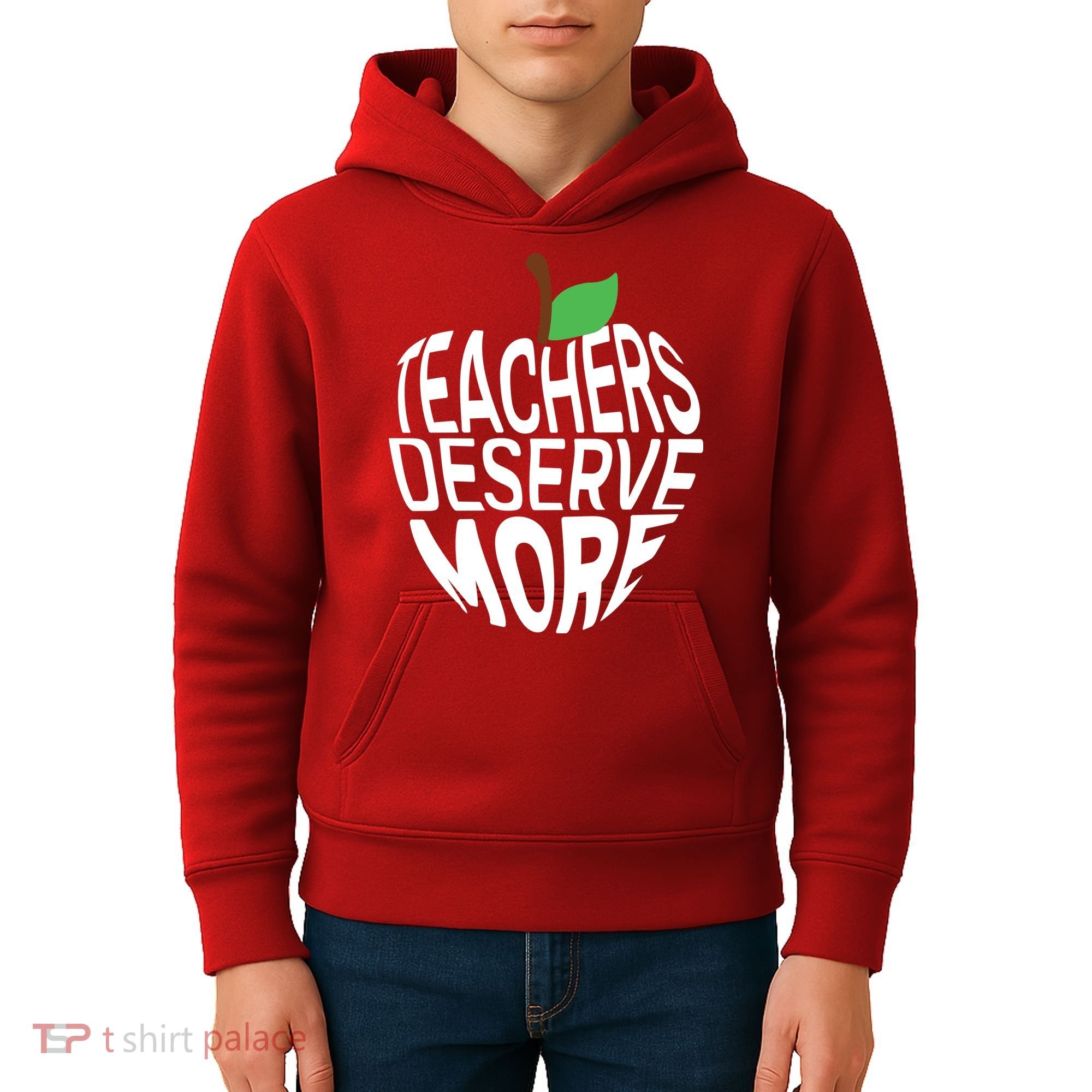 Teachers Deserve More Arizona Teacher Protest Apple Kids Hoodie