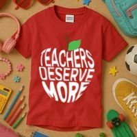Teachers Deserve More Arizona Teacher Protest Apple Kids T-Shirt thumb 3