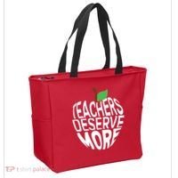 Teachers Deserve More Arizona Teacher Protest Apple Tote Bag thumb 2