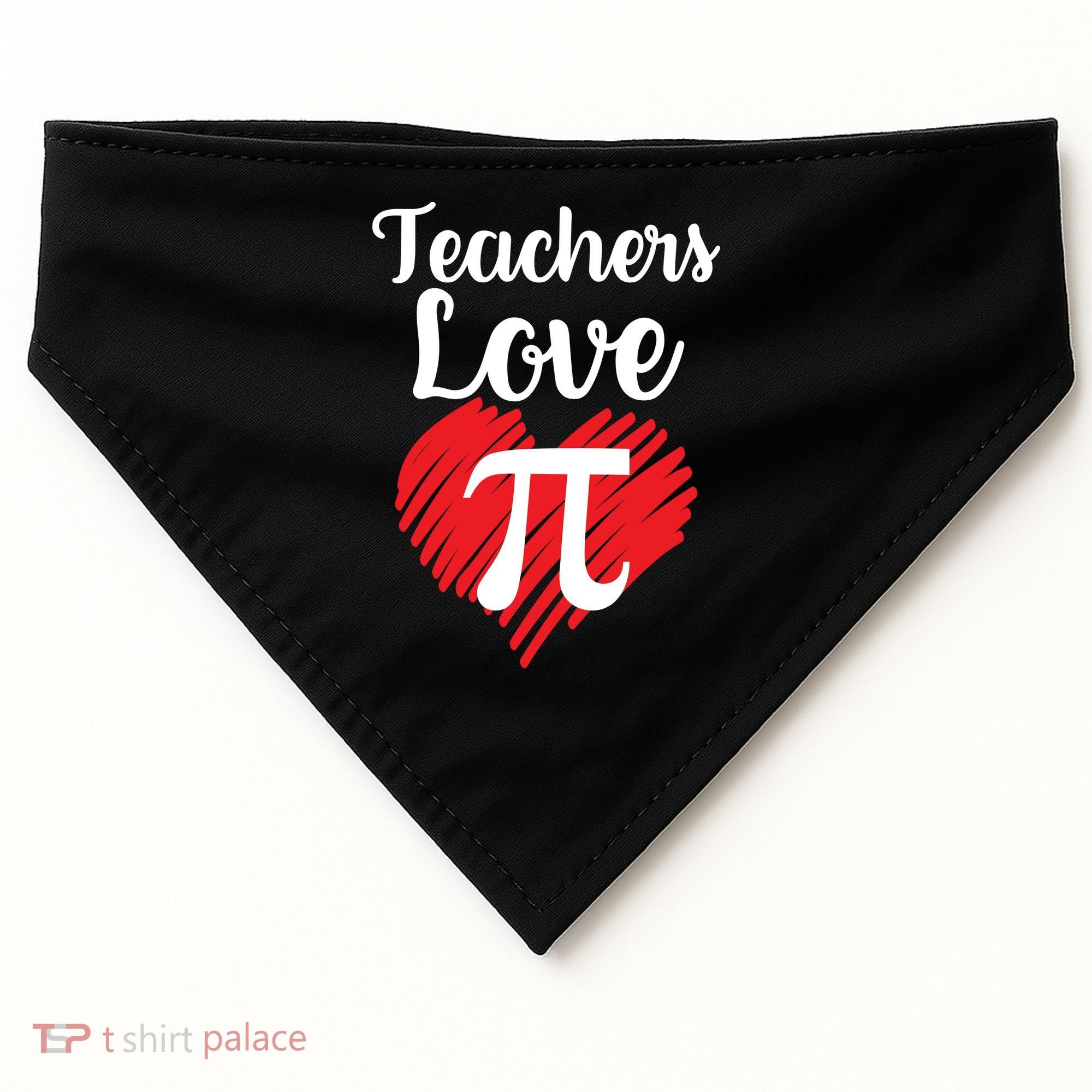Teachers Love Pi USA-Made Doggie Bandana