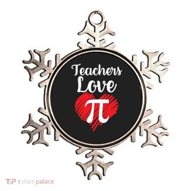Teachers Love Pi Ornament