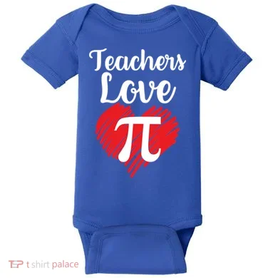 Teachers Love Pi Baby Bodysuit