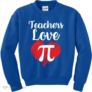 Teachers Love Pi Kids Sweatshirt