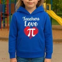 Teachers Love Pi Kids Hoodie thumb 3