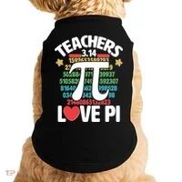 Teachers Love Pi 3.14 Doggie Tank thumb 0