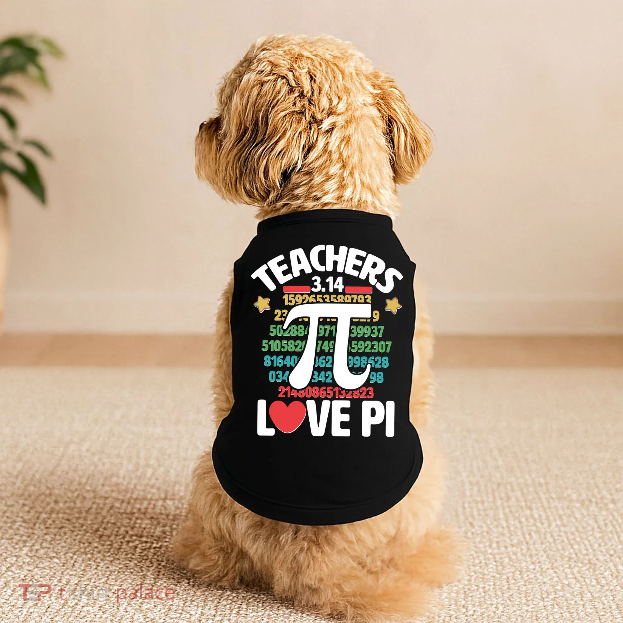 Teachers Love Pi 3.14 Doggie Tank