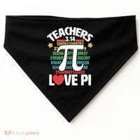Teachers Love Pi 3.14 USA-Made Doggie Bandana thumb 0