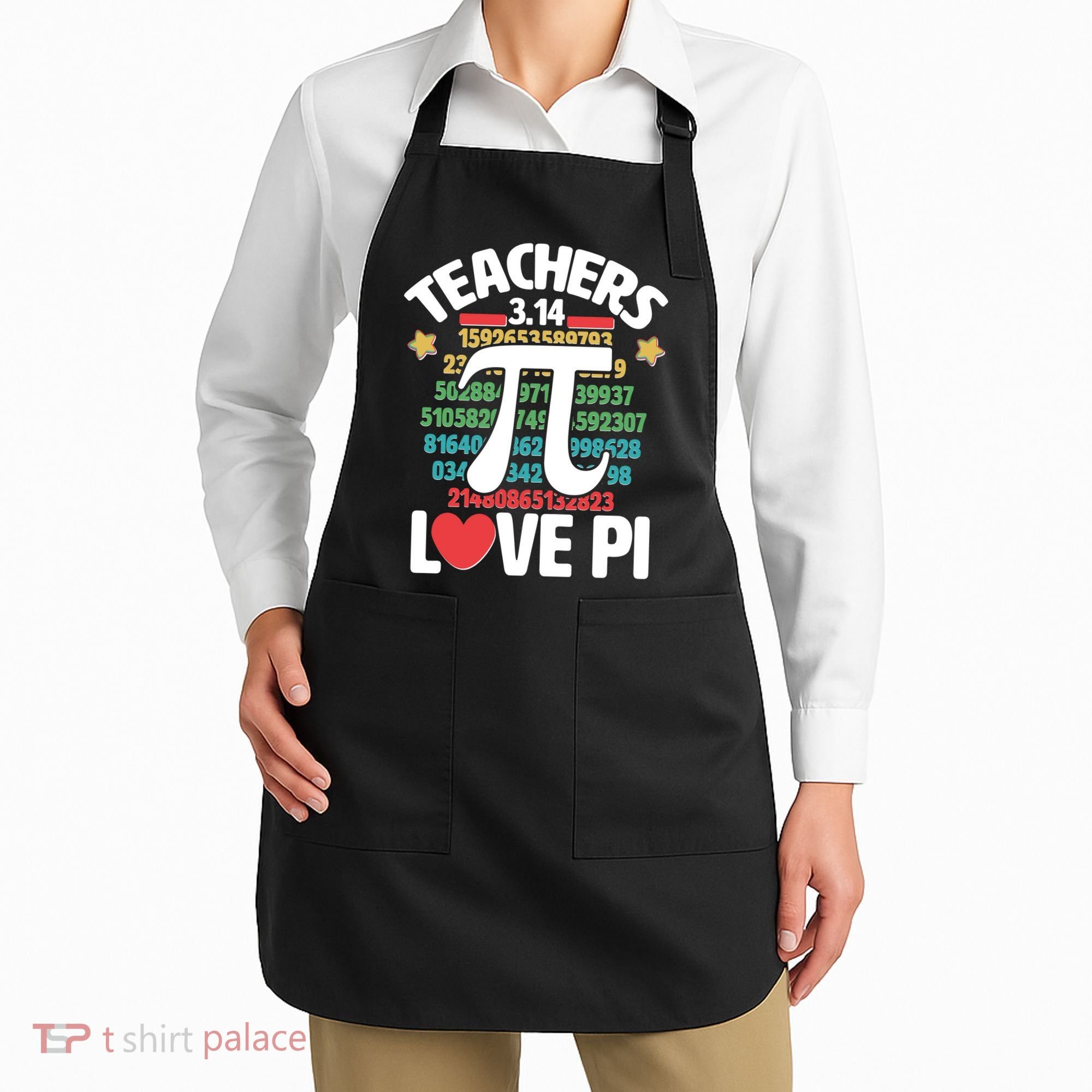Teachers Love Pi 3.14 Apron