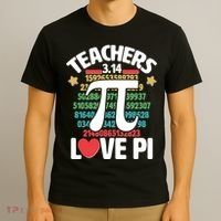 Teachers Love Pi 3.14 T-Shirt thumb 3