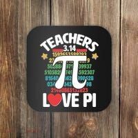 Teachers Love Pi 3.14 Coaster thumb 0