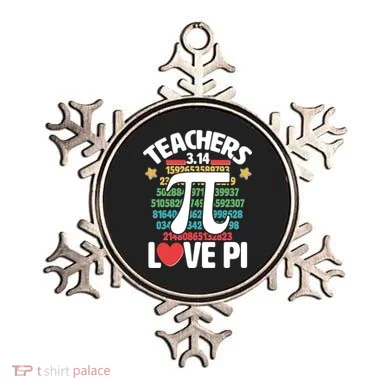 Teachers Love Pi 3.14 Ornament