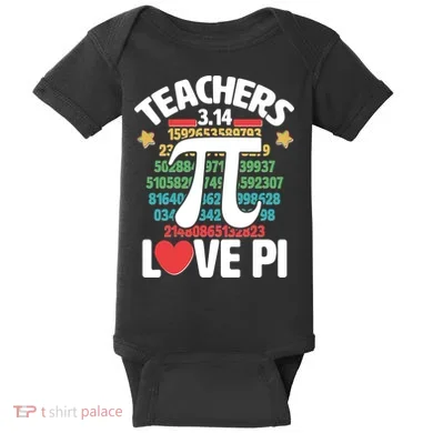 Teachers Love Pi 3.14 Baby Bodysuit