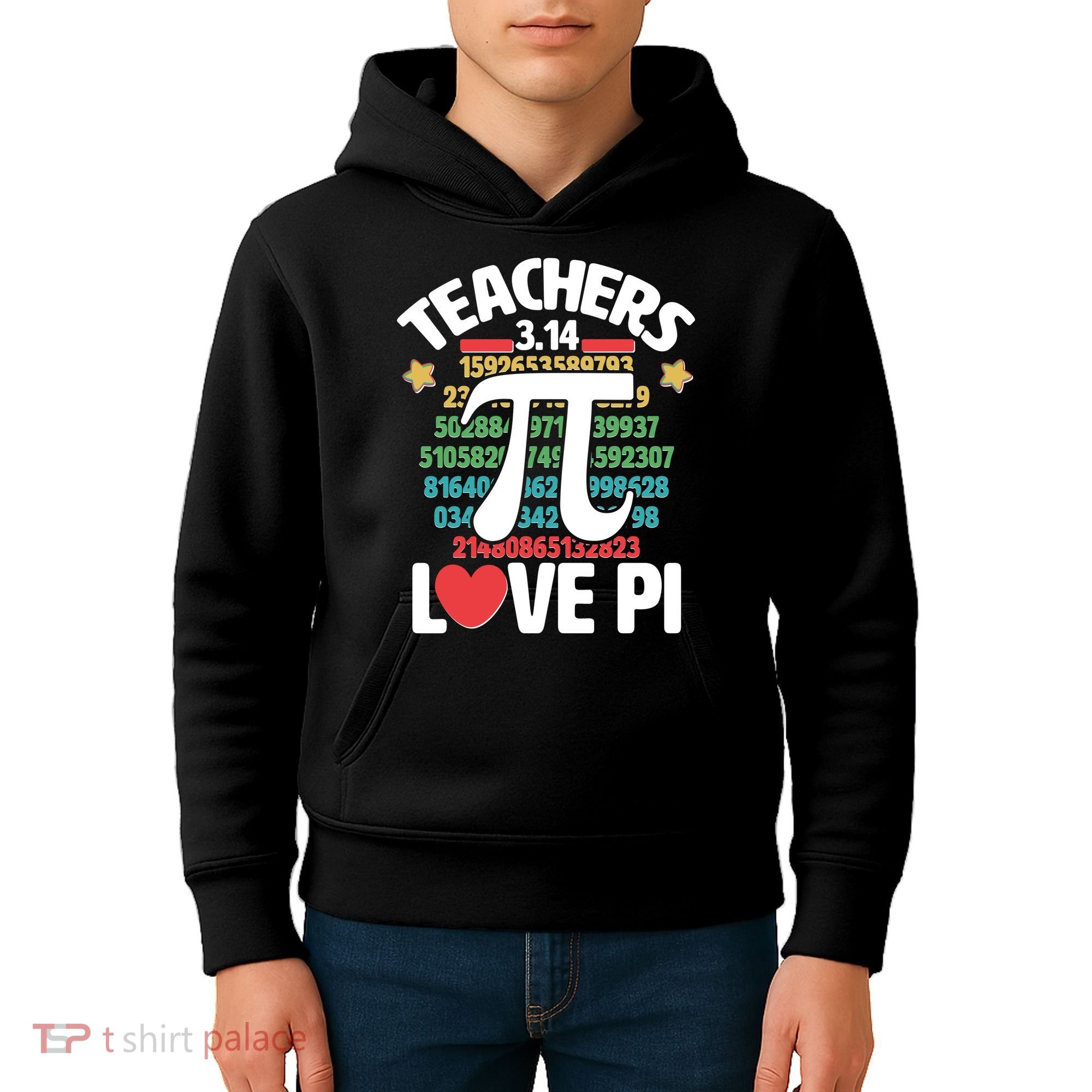 Teachers Love Pi 3.14 Kids Hoodie