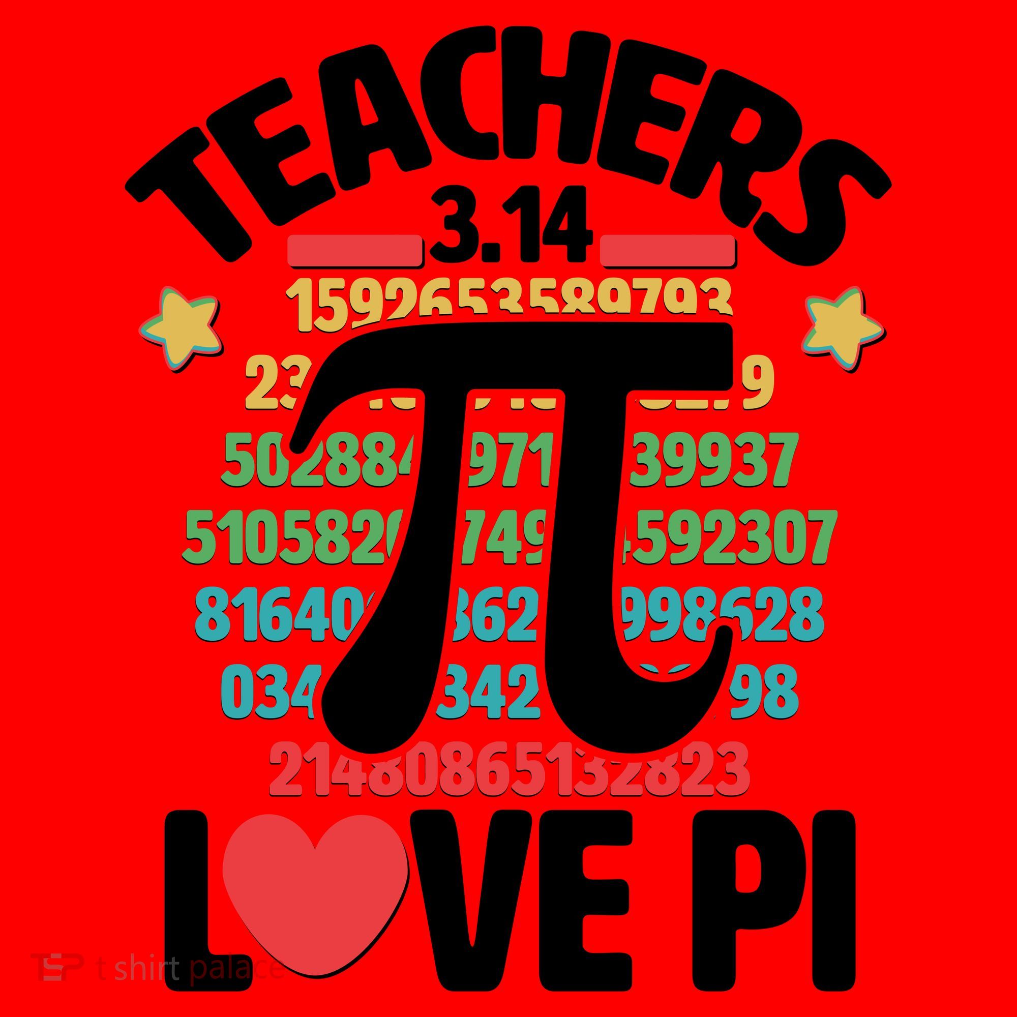 Teachers Love Pi 3.14 Santa Hat