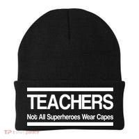 Teachers Not All Super Heroes Wear Capes Beanie thumb 0