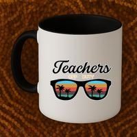 Teachers Off Duty Sunglasses Coffee Mug thumb 2