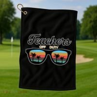 Teachers Off Duty Sunglasses Golf Towel thumb 1
