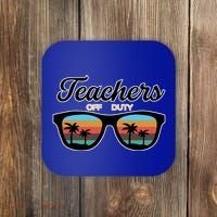 Teachers Off Duty Sunglasses Coaster thumb 0